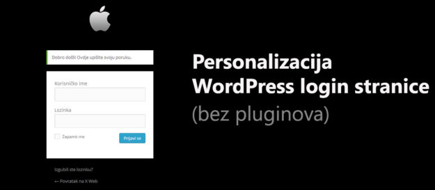 Personalizirana WP login stranica
