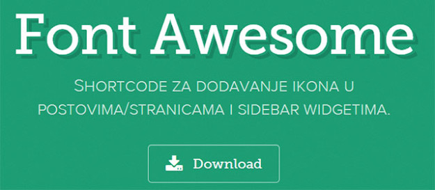 font awesome putem shortcode-a u WordPressu