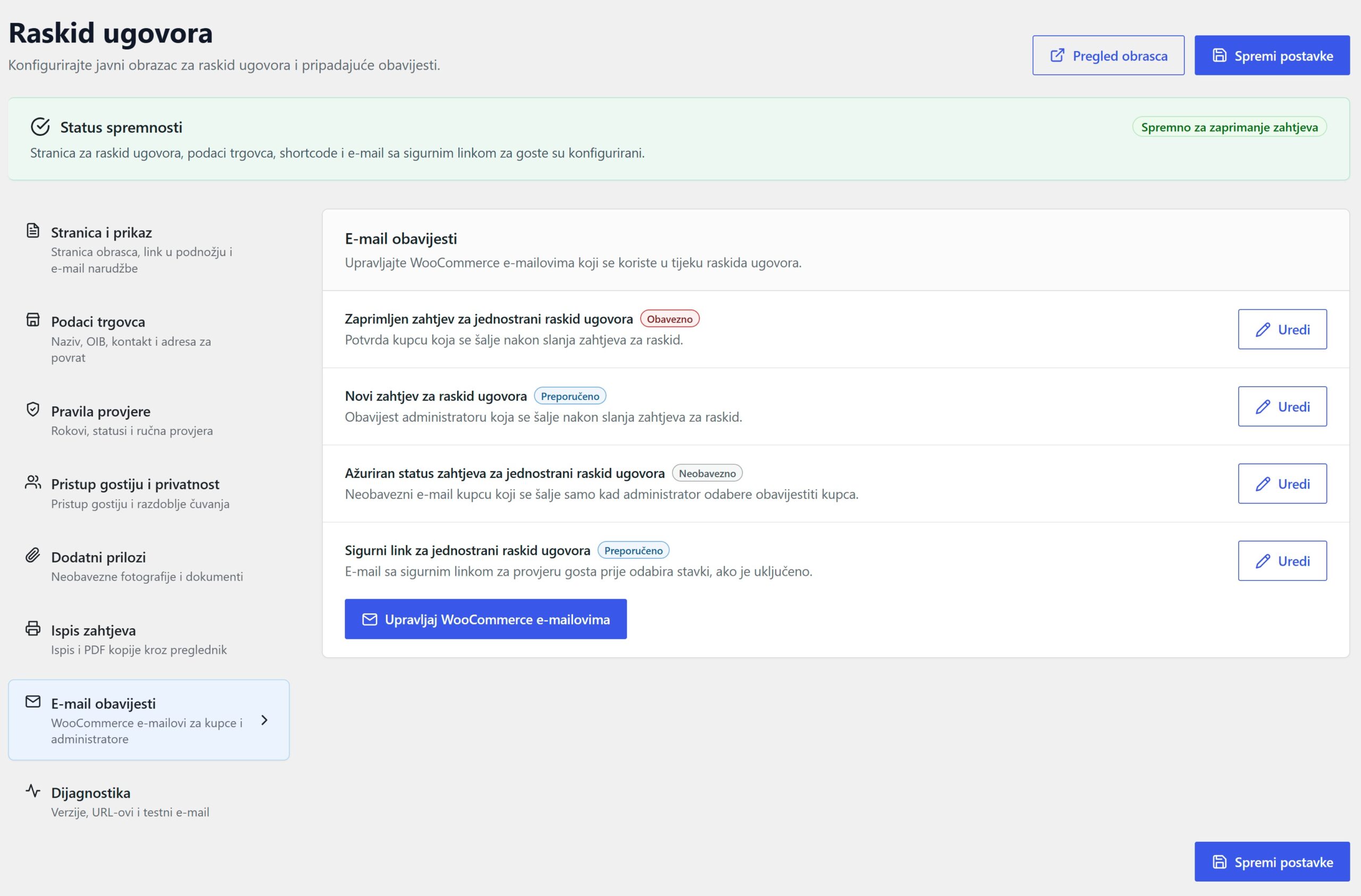 email obavijesti 